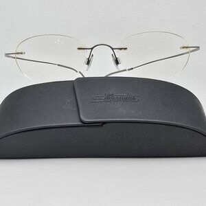 Silhouette M7305 Silver Titanium Rimless Eyeglasses Frame w/ Case Austria 50-19